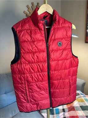 Abercrombie & Fitch Red Quilted Lightweight Men's Puffer Vest